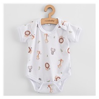 Kojenecké body s krátkým rukávem New Baby For Babies safari