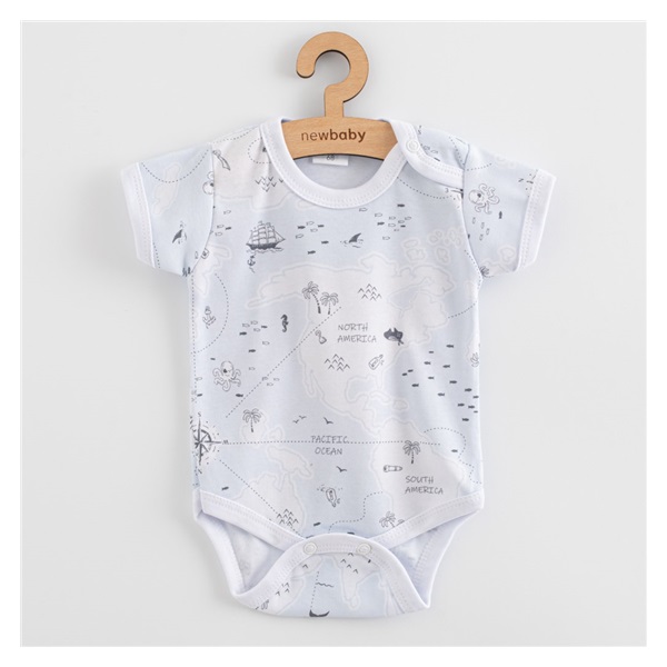 Kojenecké body s krátkým rukávem New Baby For Babies ocean