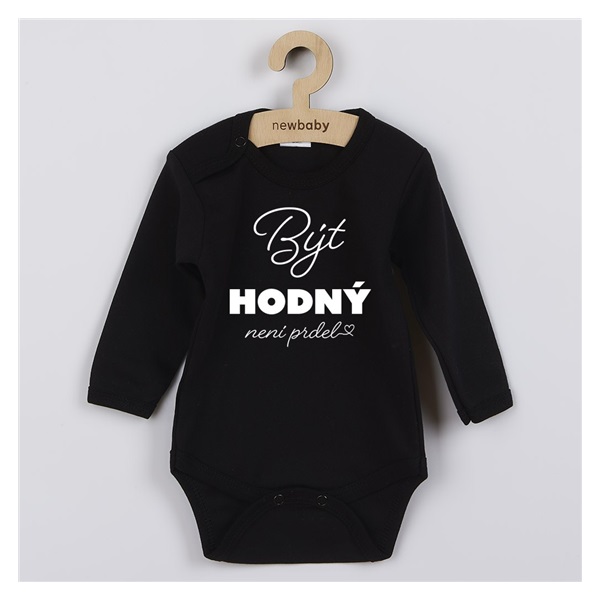 Dětské body s potiskem New Baby Být hodný.....