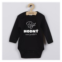 Dětské body s potiskem New Baby Být hodný.....