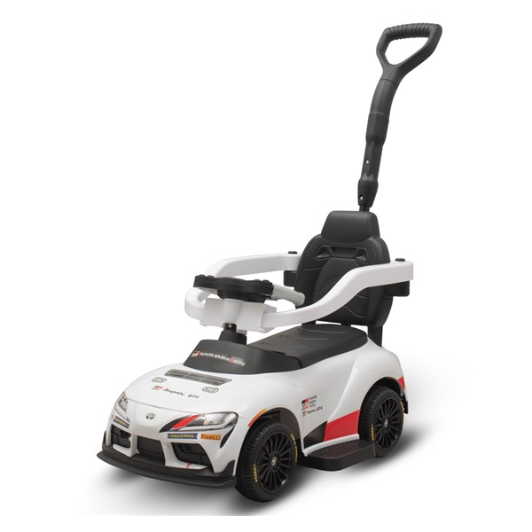 Dětské odrážedlo s vodící tyčí Toyota GR Supra GT4 Baby Mix bílé