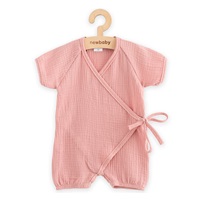 Kojenecký letní mušelínový overal New Baby pink