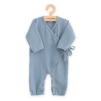 Kojenecký mušelínový overal New Baby blue