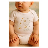 Dětské body s potiskem New Baby Husičky