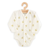 Kojenecké celorozepínací body s dlouhým rukávem z organické bavlny New Baby Olivy