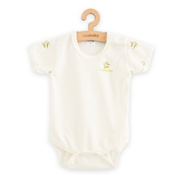 Kojenecké body s krátkým rukávem z organické bavlny New Baby Olivy