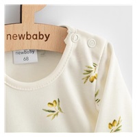Kojenecké šaty z organické bavlny s dlouhým rukávem New Baby Olivy