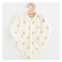 Kojenecké celorozepínací body s dlouhým rukávem z organické bavlny New Baby Olivy