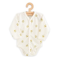 Kojenecké celorozepínací body s dlouhým rukávem z organické bavlny New Baby Olivy
