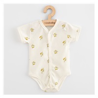 Kojenecké celorozepínací body s krátkým rukávem z organické bavlny New Baby Olivy