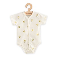 Kojenecké celorozepínací body s krátkým rukávem z organické bavlny New Baby Olivy
