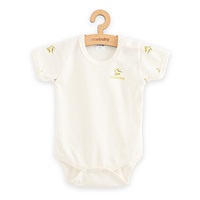 Kojenecké body s krátkým rukávem z organické bavlny New Baby Olivy
