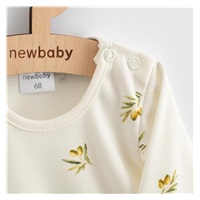 Kojenecké šaty z organické bavlny s dlouhým rukávem New Baby Olivy