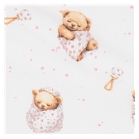 2-dílné ložní povlečení New Baby Sweet teddy bear 90/120 cm pink