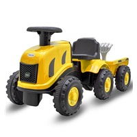 Dětské odrážedlo traktor s vlečkou Benny Baby Mix žlutý