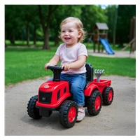 Dětské odrážedlo traktor s vlečkou Benny Baby Mix červený