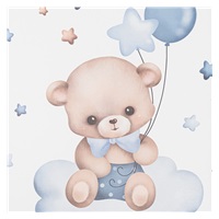 Přebalovací nástavec Baby Mix Medvídek 47x70cm modrý