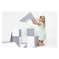 Pěnové kostky-obří stavebnice 11 ks white-mint