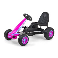Dětská šlapací motokára Go-kart Milly Mally Viper růžová(poškozený obal)