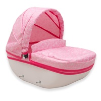 Luxusní dětský kočárek pro panenky New Baby COMFORT růžový