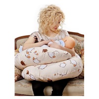 Univerzální kojící polštář ve tvaru C New Baby cappuccino 285 x16
