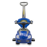 Dětské odrážedlo s vodící tyčí 3v1 Baby Mix Mega Car modré (rozbaleno)