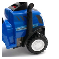 Dětské odrážedlo traktor s vlečkou a nářadím Baby Mix New Holland žlutý (zánovní)