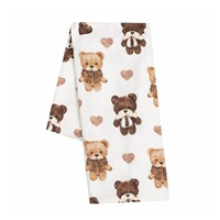 Bavlněná plena s potiskem New Baby bears with heart