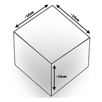 Pěnové kostky-sada 45 velkých pěnových kostek Pyramida blue white grey
