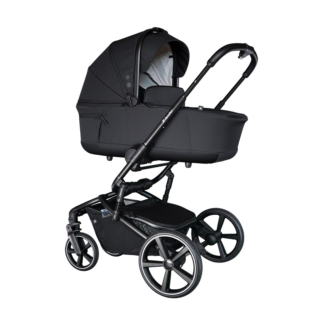 Kombinovaný kočárek s velkými koly 2v1 X-lander Cruiser 2.0 Cool Black 2025