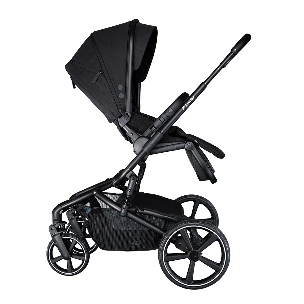 Kombinovaný kočárek s velkými koly 2v1 X-lander Cruiser 2.0 Cool Black 2025