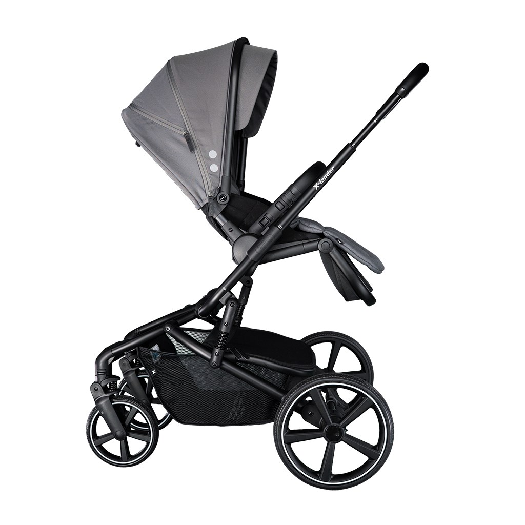 Kombinovaný kočárek s velkými koly 2 v 1 X-lander Cruiser 2.0 Cool Grey 2025