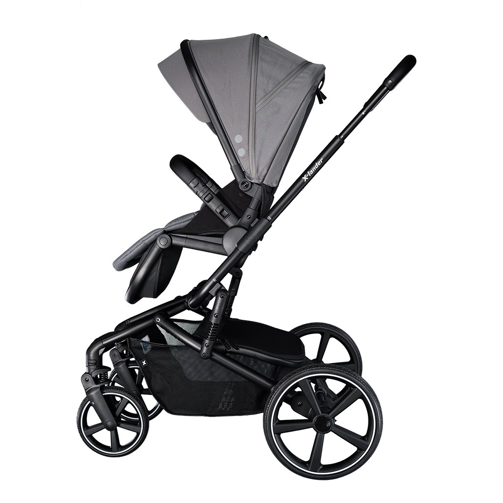 Kombinovaný kočárek s velkými koly 2 v 1 X-lander Cruiser 2.0 Cool Grey 2025