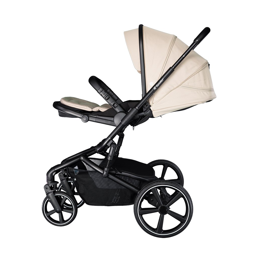 Kombinovaný kočárek k s velkými koly 2v1 X-lander Cruiser 2.0 Cool Beige 2025