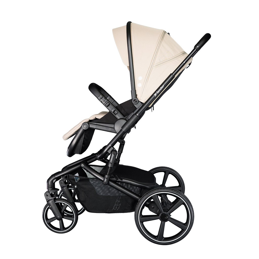 Kombinovaný kočárek k s velkými koly 2v1 X-lander Cruiser 2.0 Cool Beige 2025