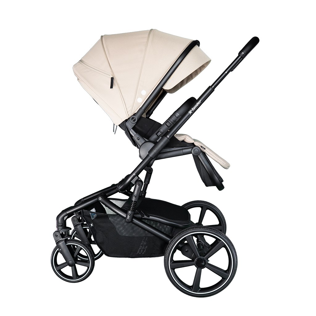 Kombinovaný kočárek k s velkými koly 2v1 X-lander Cruiser 2.0 Cool Beige 2025