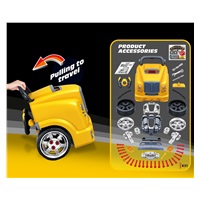Realistický model přední části auta s otevírací kapotou Milly Mally N-GINE yellow