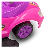 Dětské odrážedlo s vodící tyčí 3v1 Baby Mix Mega Car růžové (poškozený obal)