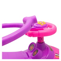 Dětské odrážedlo s vodící tyčí 3v1 Baby Mix Mega Car růžové (poškozený obal)