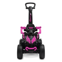 Dětské odrážedlo Baby Mix Mega Prime EVA s vodící tyčí růžové (poškozený obal)