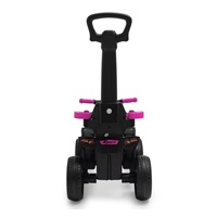 Dětské odrážedlo Baby Mix Mega Prime EVA s vodící tyčí růžové (poškozený obal)