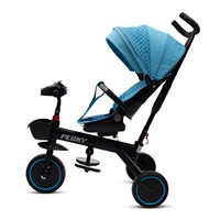 Dětská tříkolka Baby Mix Peony EVA modrá (Zánovní)