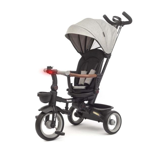 Luxusní dětská tříkolka s osvětlením Milly Mally Twinkle grey