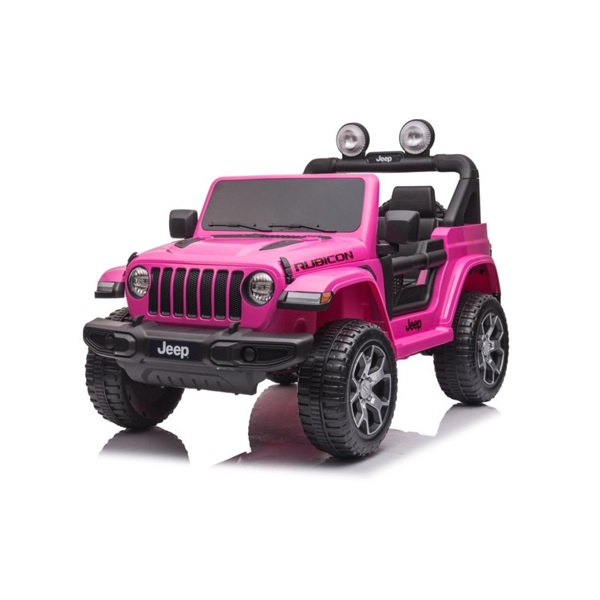 Dětské elektrické autíčko Baby Mix Jeep Wrangler Rubicon růžové (poškozený obal)