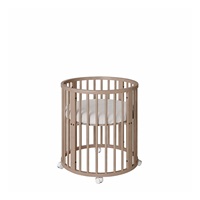 Dětská rostoucí postýlka 3v1 oválná + matrace New Baby kašmírová