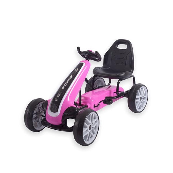 POŠKOZENÝ OBAL Dětská šlapací motokára Go-kart Milly Mally Power růžová
