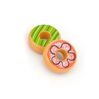 Dětská dřevěná hračka Viga sada 6 dřevěných donutů