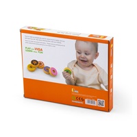 Dětská dřevěná hračka Viga sada 6 dřevěných donutů