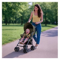Golfový kočárek Olive Baby Mix zelený