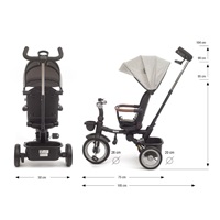 Luxusní dětská tříkolka s osvětlením Milly Mally Twinkle grey (Rozbaleno)